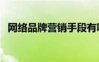 网络品牌营销手段有哪些（网络品牌营销）