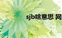 sjb啥意思 网络用语（sjb）