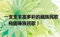 一支支丰富多彩的藏族民歌（花儿 汉、回、藏、东乡、撒拉、裕固等族民歌）