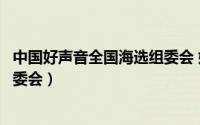 中国好声音全国海选组委会 姚丹丹（中国好声音全国海选组委会）