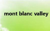 mont blanc valley（Mont Blanc 山峰）