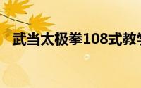 武当太极拳108式教学视频（武当太极拳）