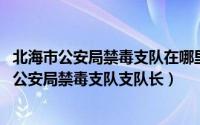 北海市公安局禁毒支队在哪里（杨申 广西壮族自治区北海市公安局禁毒支队支队长）