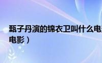 甄子丹演的锦衣卫叫什么电影（锦衣卫 2010年甄子丹主演电影）