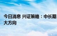 今日消息 兴证策略：中长期，持续重点关注“专精特新”六大方向