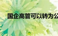 国企高管可以转为公务员吗（国企高管）