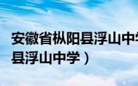 安徽省枞阳县浮山中学高考喜报（安徽省枞阳县浮山中学）