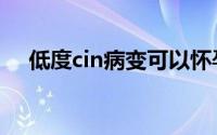 低度cin病变可以怀孕吗（低度cin病变）