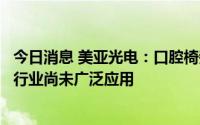 今日消息 美亚光电：口腔椅旁修复系统目前在国内口腔诊疗行业尚未广泛应用