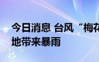 今日消息 台风“梅花”接近日本冲绳，给当地带来暴雨
