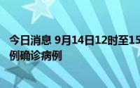今日消息 9月14日12时至15日12时，内蒙古满洲里市新增2例确诊病例