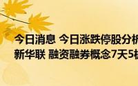 今日消息 今日涨跌停股分析：38只涨停股，45只跌停股，新华联 融资融券概念7天5板，红宝丽 环氧丙烷概念跌停