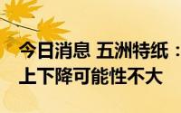 今日消息 五洲特纸：目前看四季度22浆价马上下降可能性不大