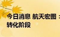今日消息 航天宏图：民方业务逐步进入成果转化阶段