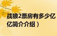 战狼2票房有多少亿（战狼2票房达到了多少亿简介介绍）