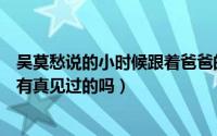吴莫愁说的小时候跟着爸爸的音乐大篷车那是个啥（中国人有真见过的吗）