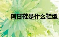 阿甘鞋是什么鞋型（阿甘鞋是什么鞋）