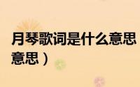 月琴歌词是什么意思（张雨生月琴歌词的具体意思）
