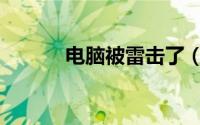 电脑被雷击了（电脑被雷击了）