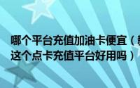 哪个平台充值加油卡便宜（新开了一家网吧问下天下加油站这个点卡充值平台好用吗）