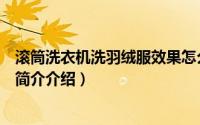 滚筒洗衣机洗羽绒服效果怎么样（滚筒洗衣机洗羽绒服好吗简介介绍）