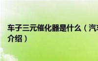 车子三元催化器是什么（汽车的三元催化器是什么东西简介介绍）