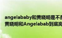 angelababy和黄晓明是不是离婚了（咱们八卦一下:你觉得黄晓明和Angelabab到底离没离婚）