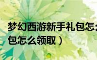 梦幻西游新手礼包怎么领取（梦幻西游新手礼包怎么领取）