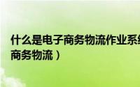 什么是电子商务物流作业系统中最重要的部分（什么是电子商务物流）