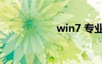 win7 专业版 旗舰版