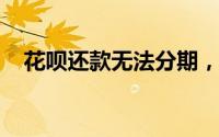 花呗还款无法分期，原因解析及解决方案