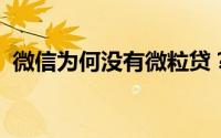 微信为何没有微粒贷？探究原因与解决方案