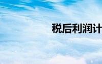 税后利润计算公式详解