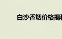 白沙香烟价格揭秘：多少钱一包？