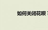 如何关闭花呗？详细步骤解析