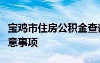 宝鸡市住房公积金查询指南：步骤、方法及注意事项