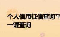 个人信用征信查询平台——全方位信用信息一键查询