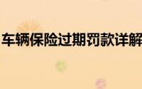 车辆保险过期罚款详解：罚款金额及影响因素